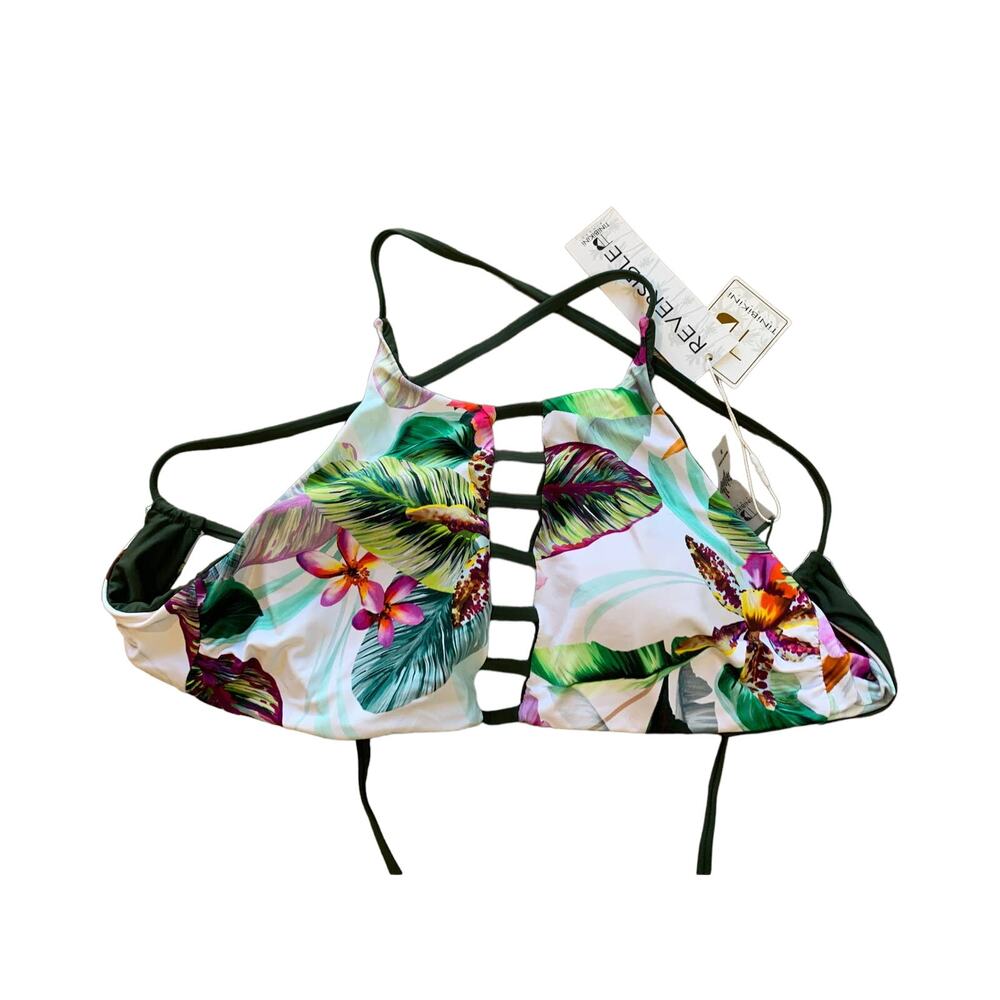 TiniBikini Reversible Hawaiin Print Bikini Top S
